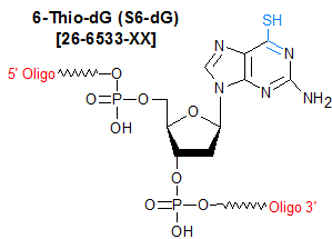 picture of 6-Thio-dG (S6-dG)